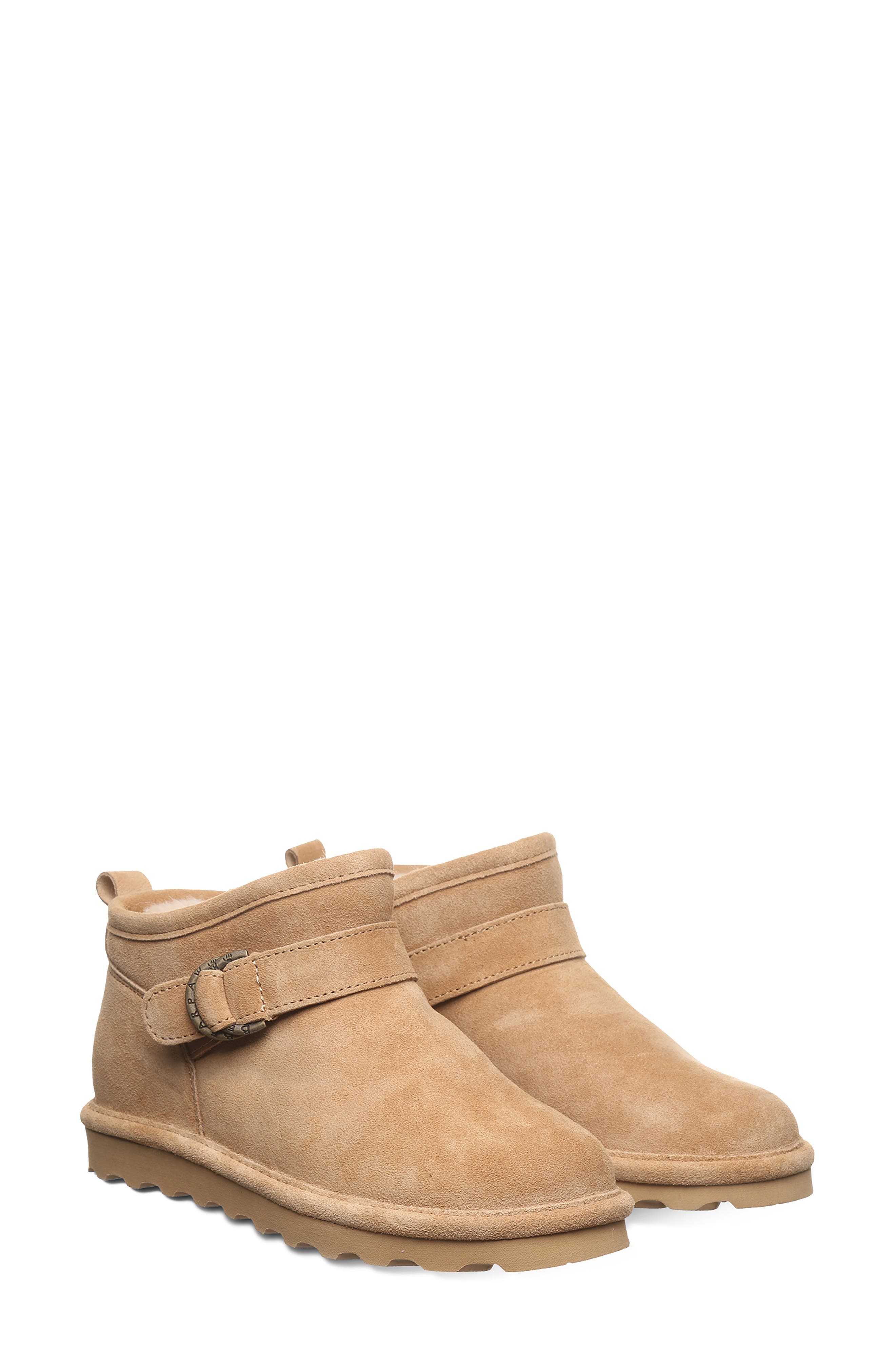 BEARPAW Petite Wide Bootie, Alternate, color, Iced Coffee