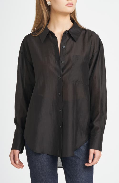 WAYF x CHÉRIE MADELEINE Reverie Organza Shirt in Black 