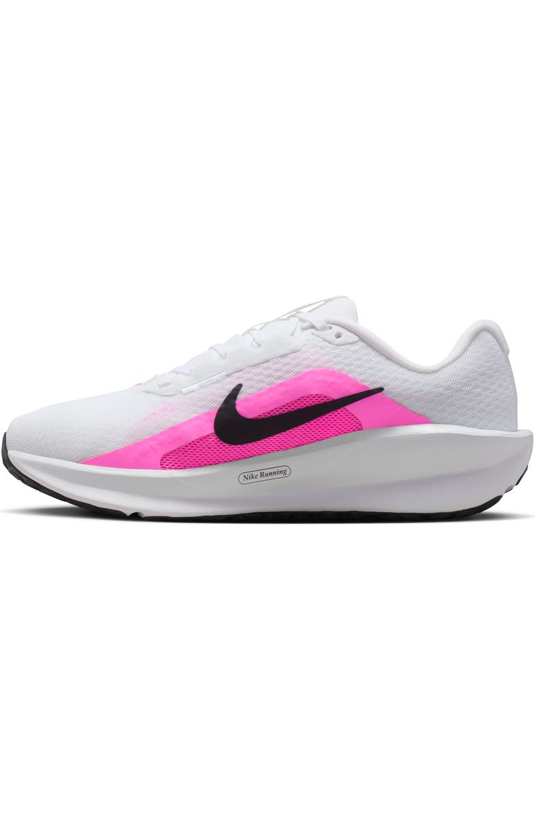 Nike Downshifter 13 Road Running Shoe, Alternate, color, White/ Pink Spell/ Black