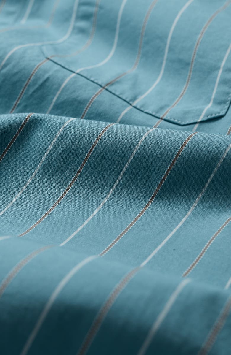 Seasalt Cornwall Turnstone Stripe Organic Cotton Button-Up Shirt, Alternate, color, Tyak Hydrangea