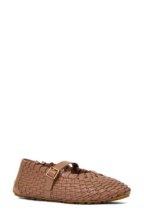 Quello Water Resistant Mary Jane Flat (Women)