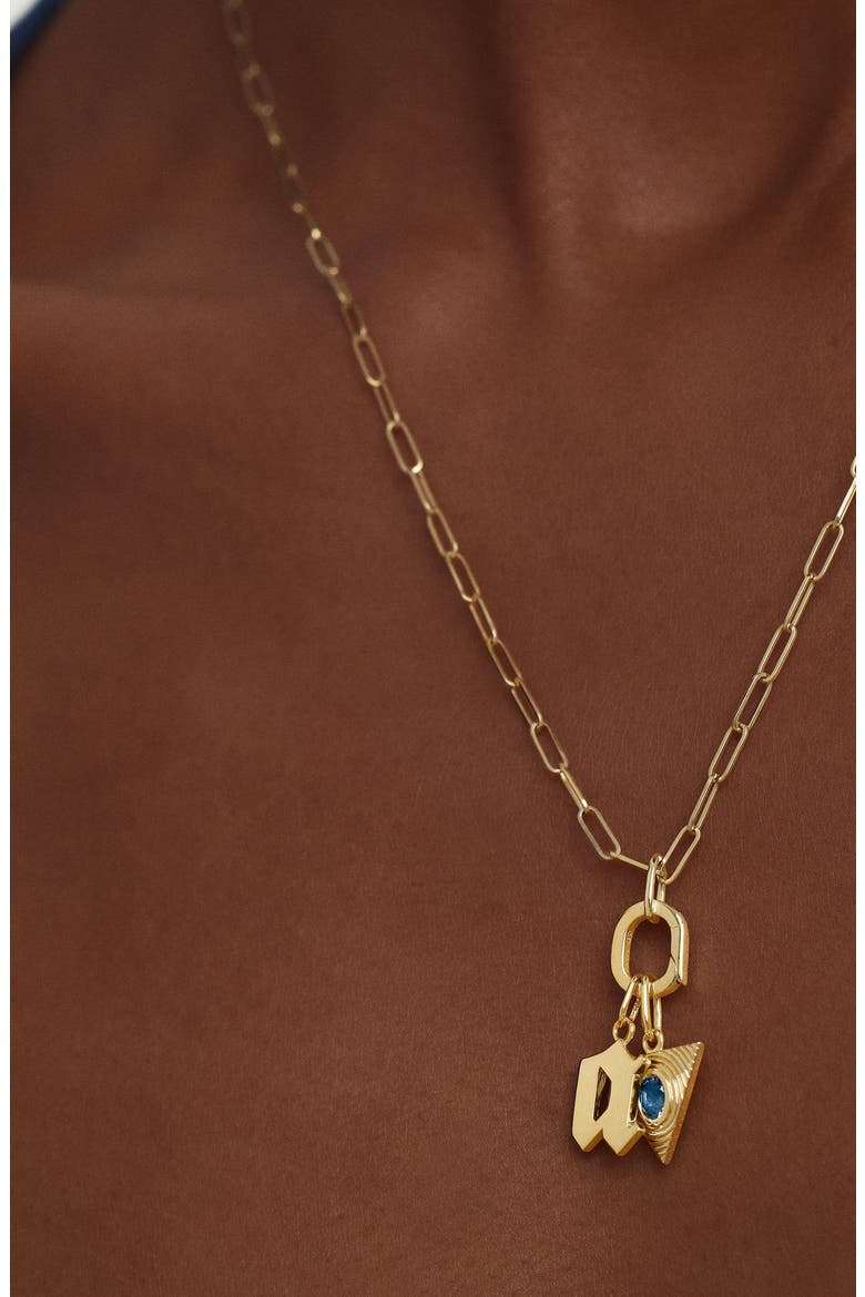 Oval Charm Enhancer, Alternate, color, Yellow Gold
