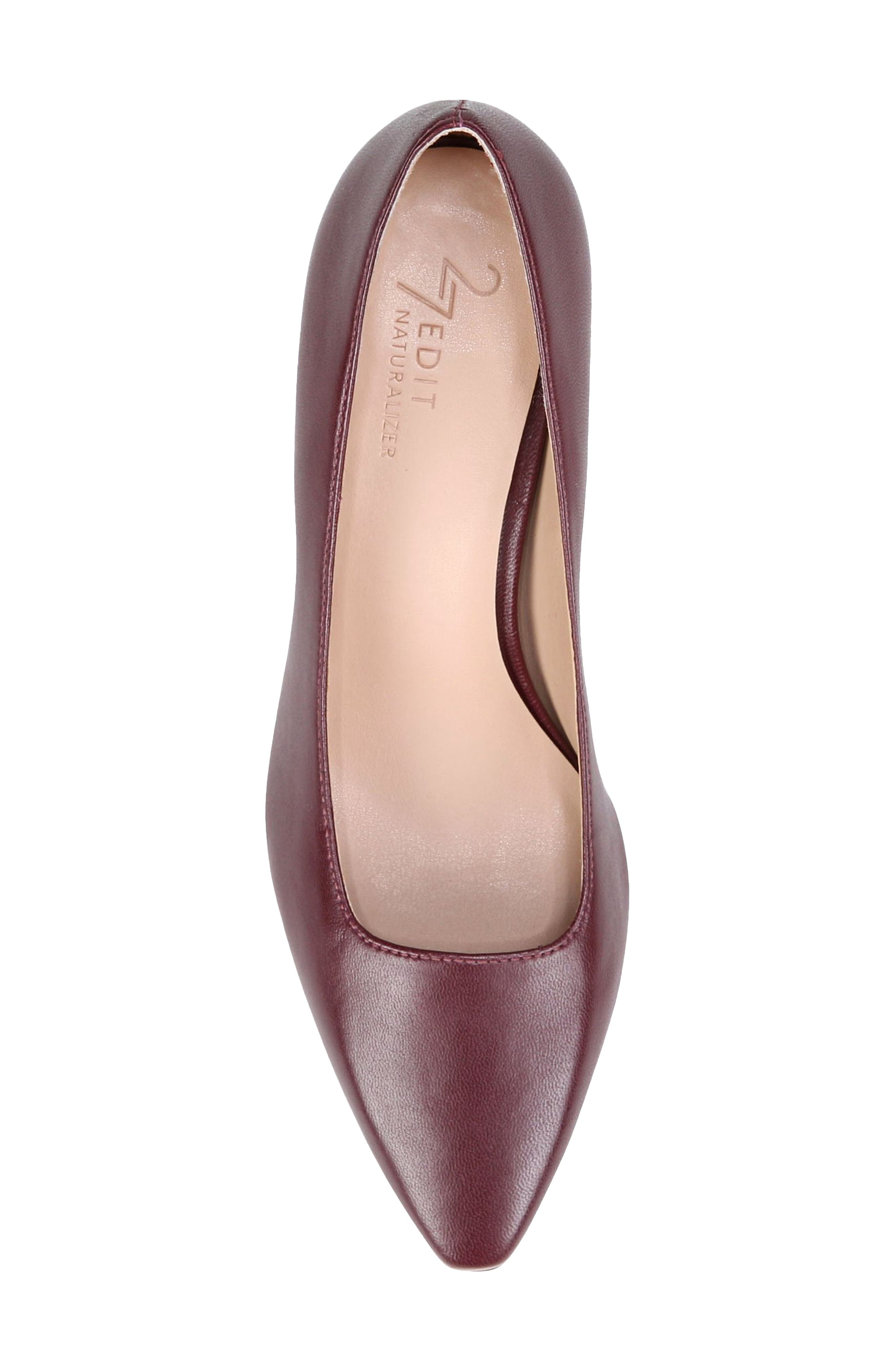 Licia Pointed Toe Pump - Multiple Widths Available, Alternate, color, CABERNET LEATHER