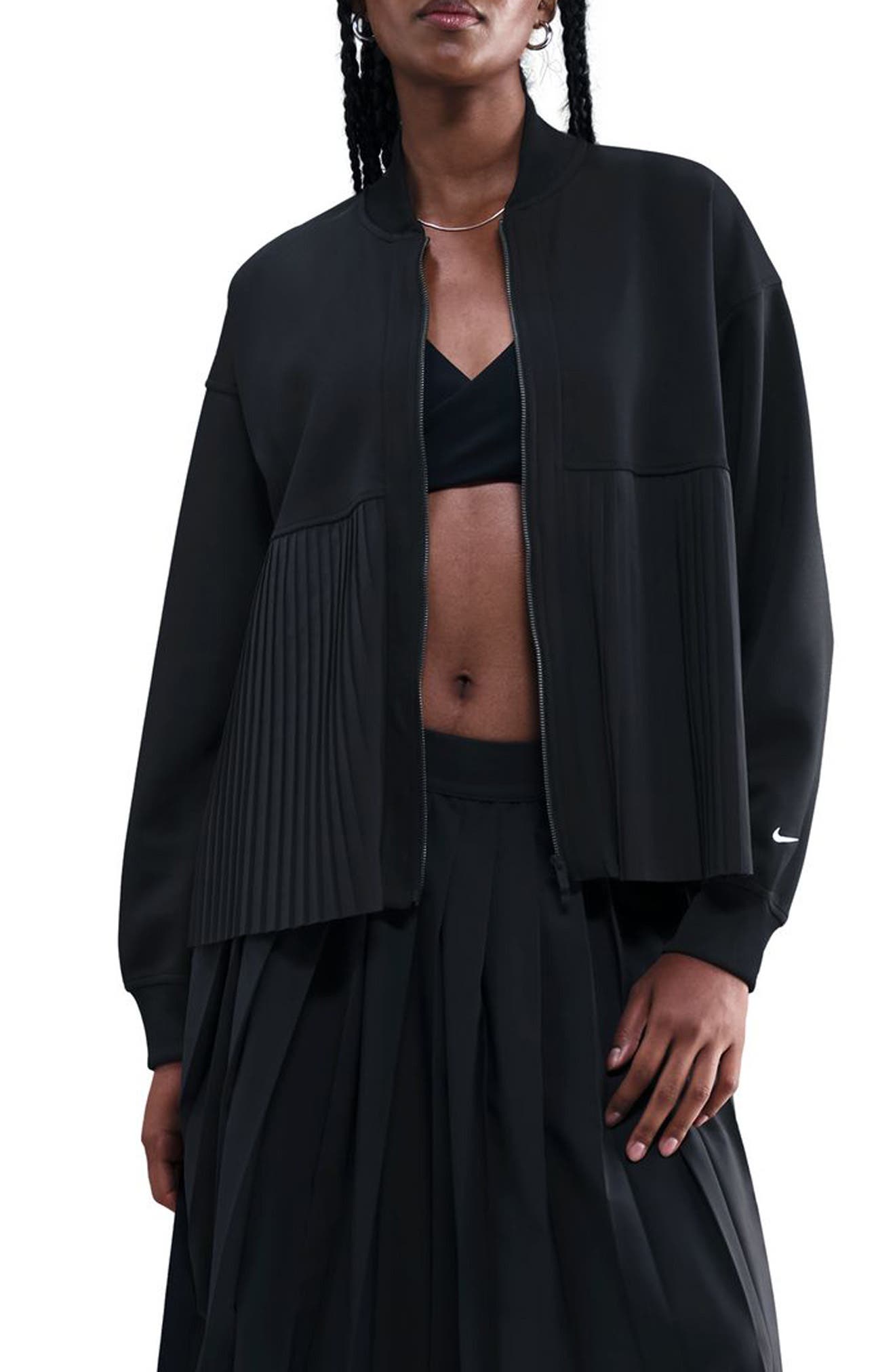 nike women's long bomber jacket