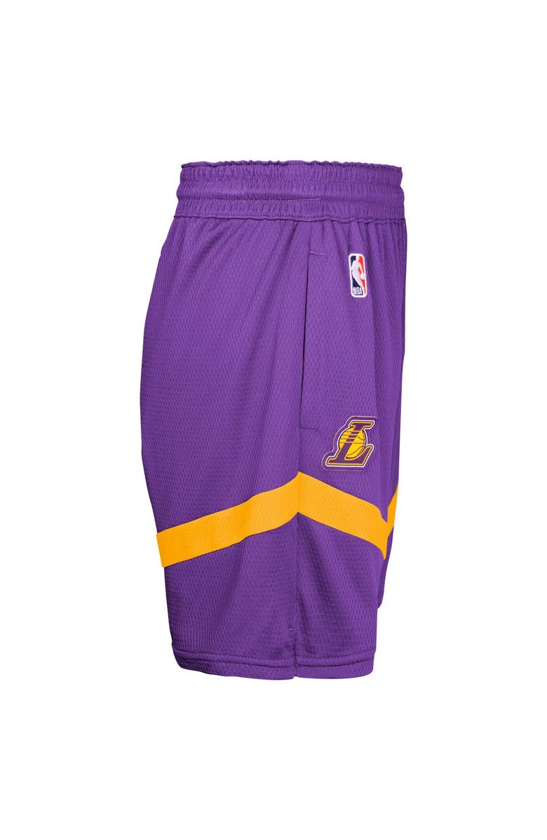 Nike Youth Nike Purple Los Angeles Lakers Practice Mesh Shorts, Alternate, color, 