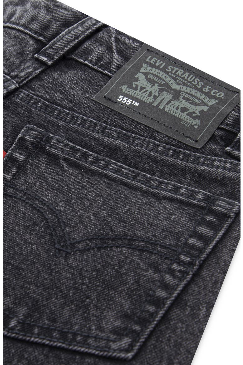 Kids' 555 Relaxed Straight Jeans, Alternate, color, BLACK CANYON