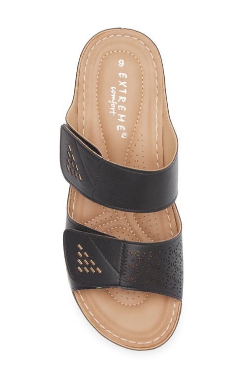 Extreme By Eddie Marc Laser Cut Wedge Sandal