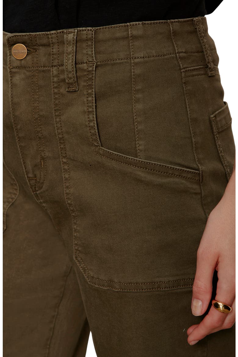Retreat Crop Straight Leg Utility Pants, Alternate, color, BURNT OLIVE GREEN