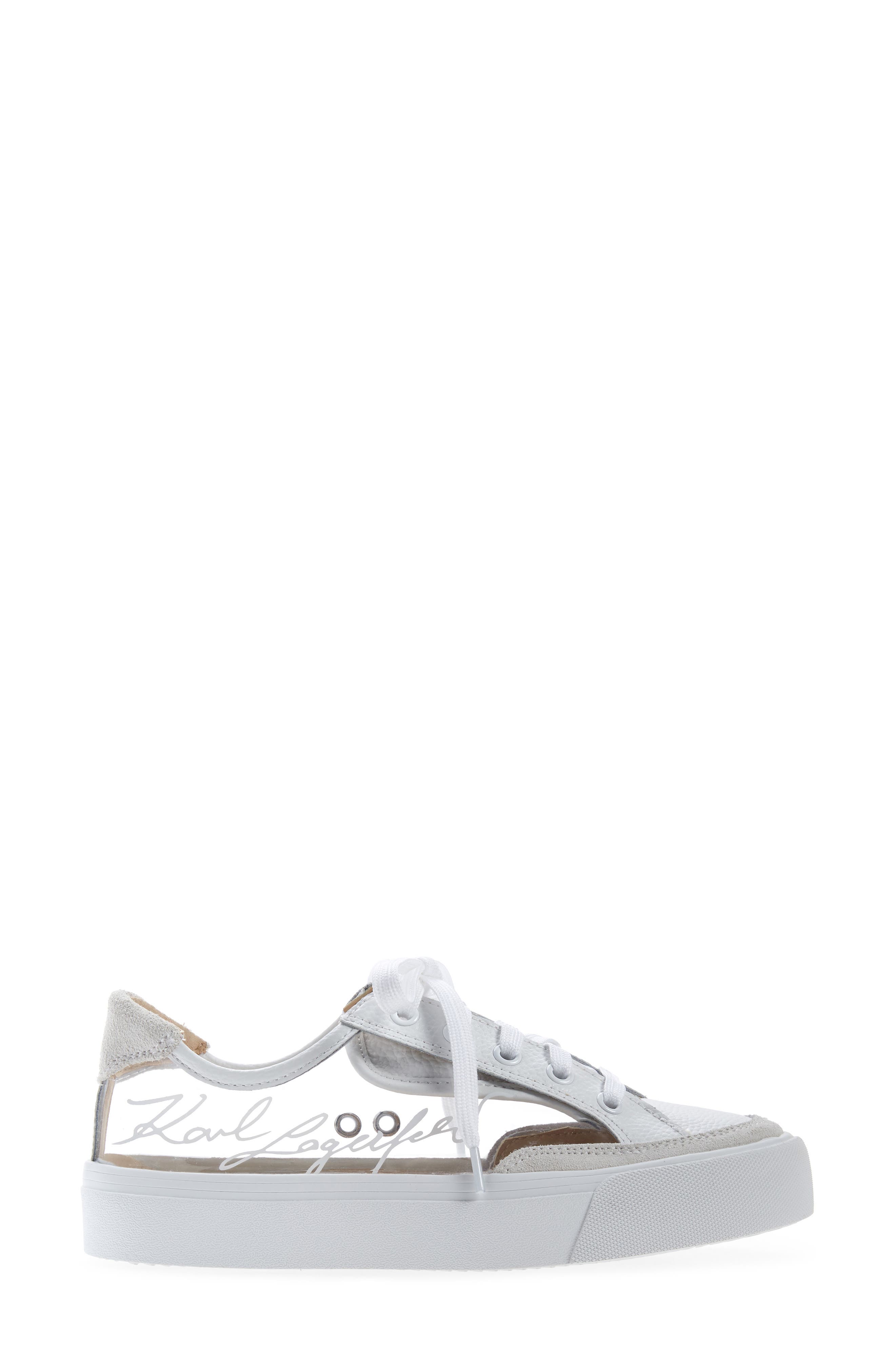 Ryley Sneaker, Alternate, color, CLEAR/ WHITE LEATHER
