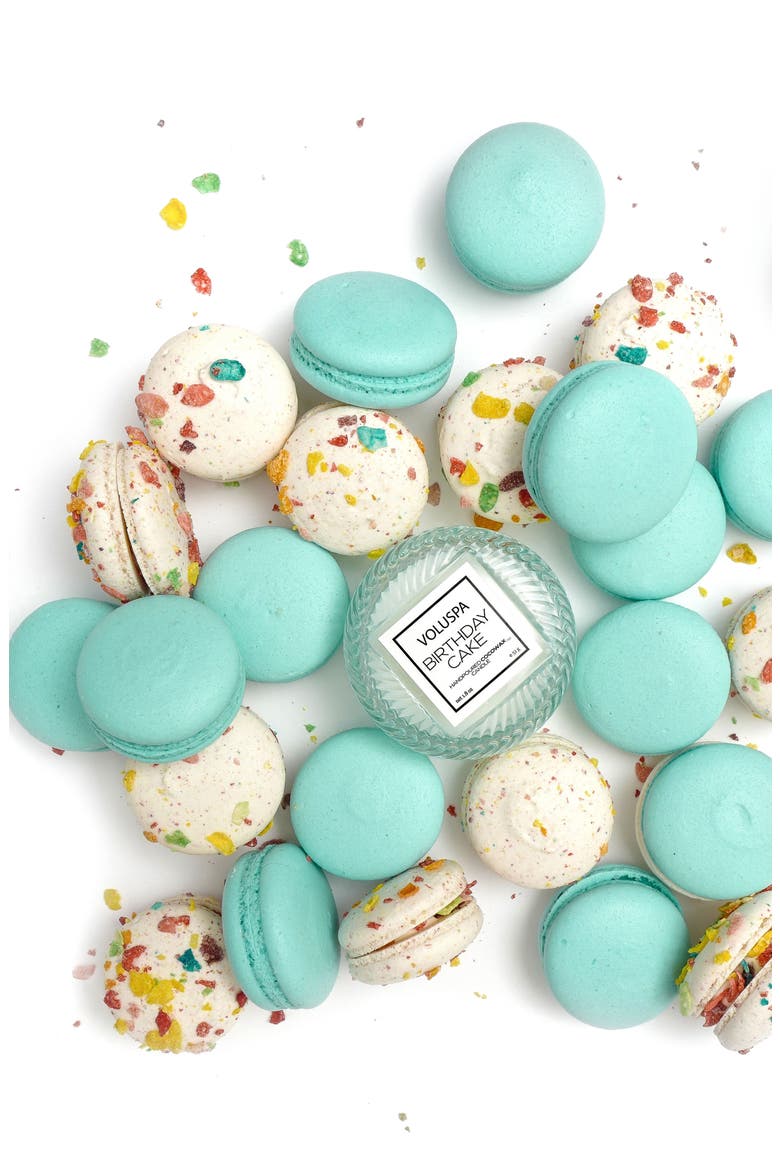 Macaron Candle, Alternate, color, BIRTHDAY CAKE