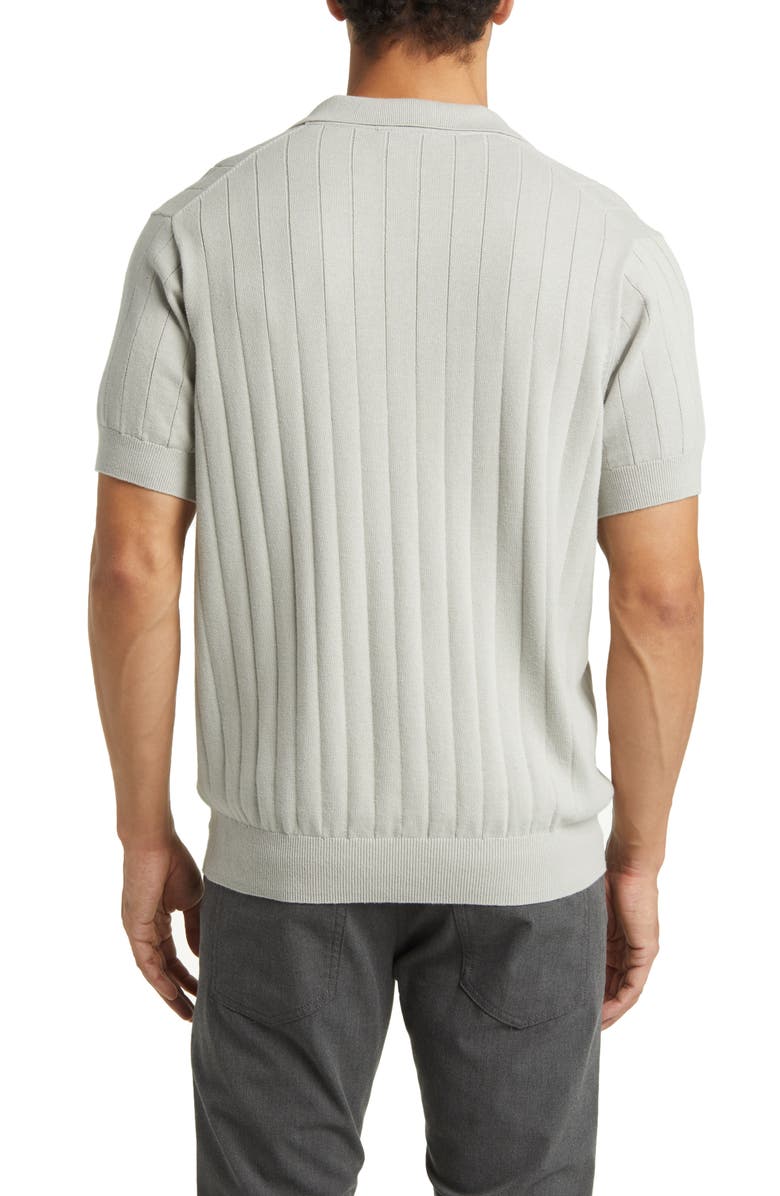 Rodd & Gunn Frey's Crescent Rib Cotton Sweater Polo, Alternate, color, Stone