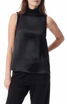 DO by Dee Ocleppo Rory Turtleneck Satin Shell Top