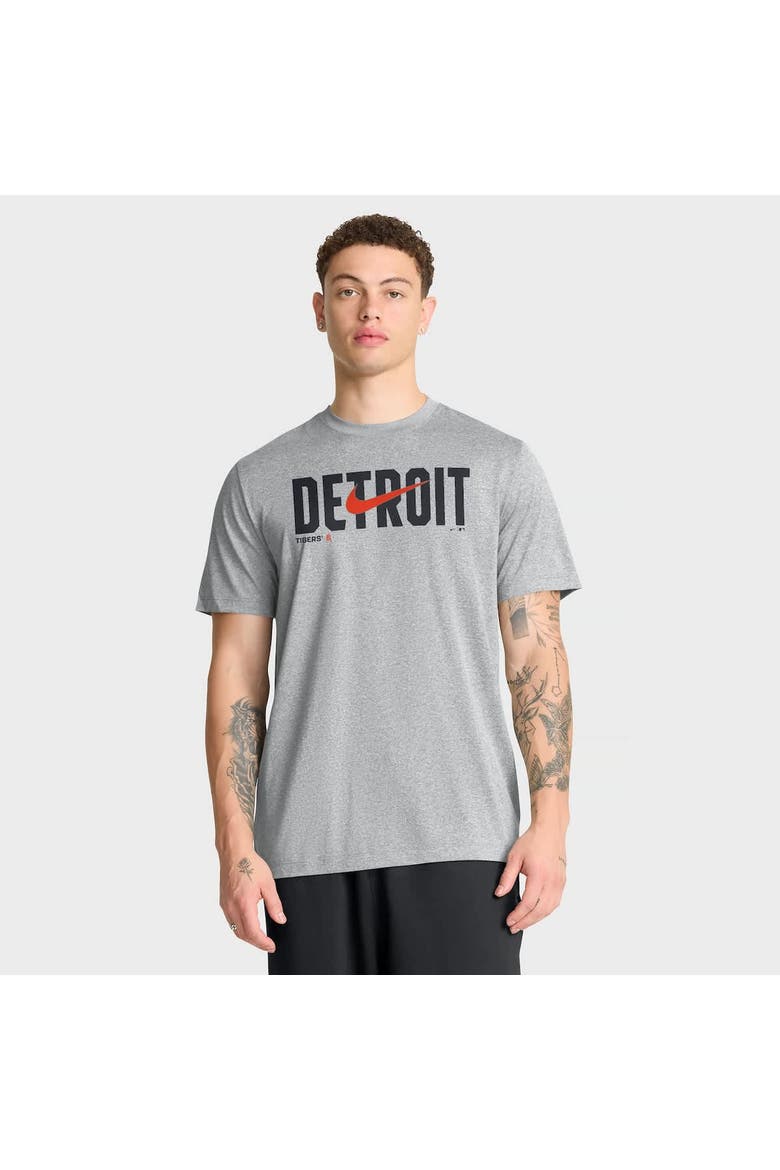 Men's Nike Heather Gray Detroit Tigers Swoosh Legend Dri-FIT T-Shirt, Alternate, color, Heather Gray