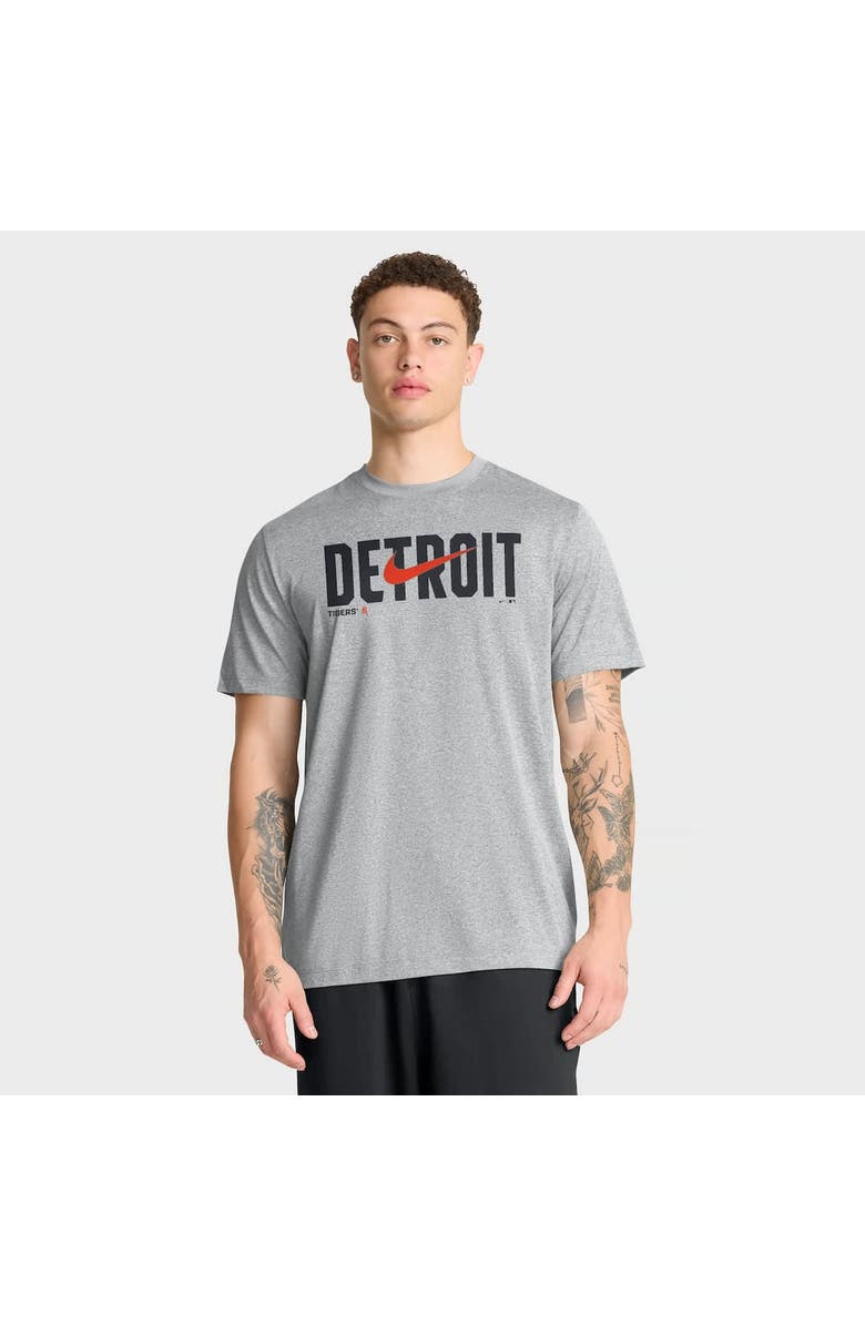 Nike Men's Nike Heather Gray Detroit Tigers Swoosh Legend Dri-FIT T-Shirt, Alternate, color, Heather Gray