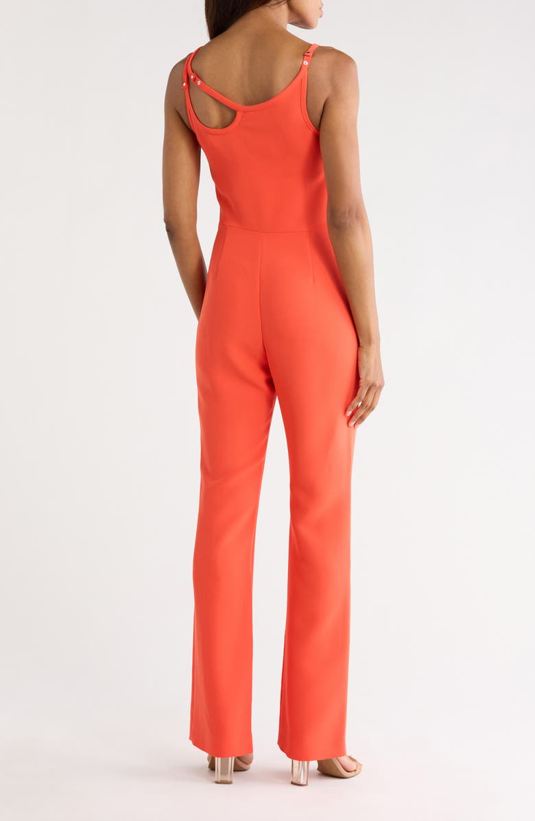 Longchamp Cutout Jumpsuit, Alternate, color, Orange