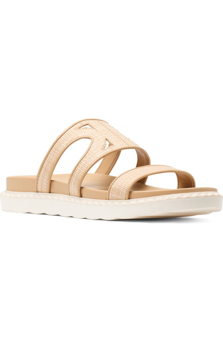 Kate Spade New York duo raffia sport slide sandal, Main, color,