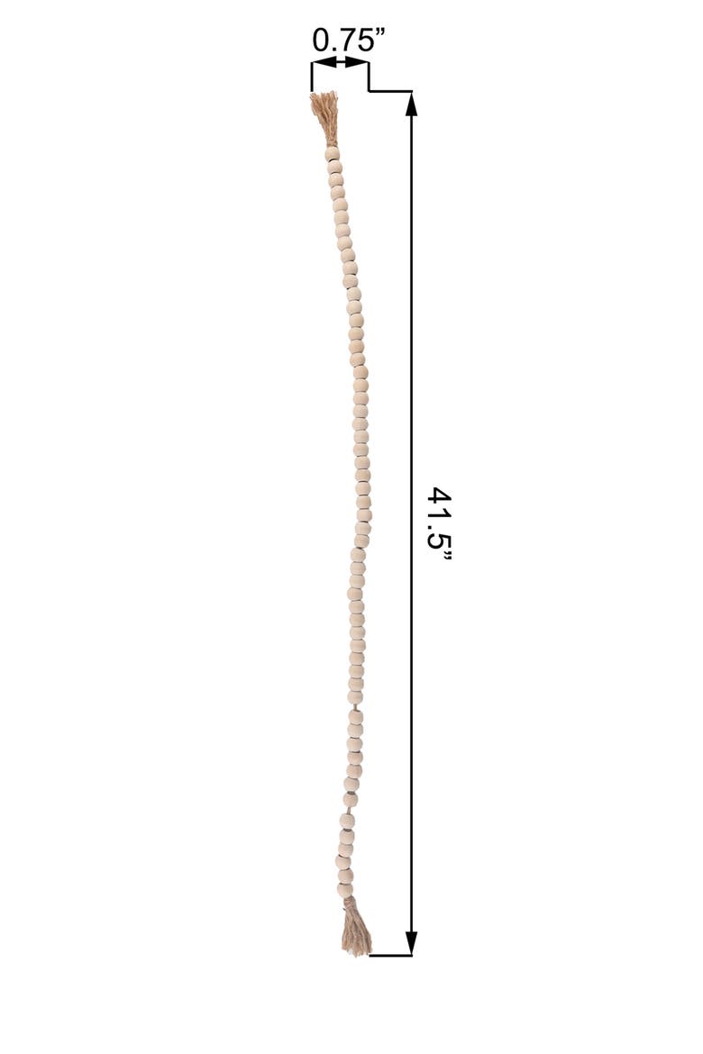 Flora Bunday Decorative Bead Strand, Alternate, color, NATURAL