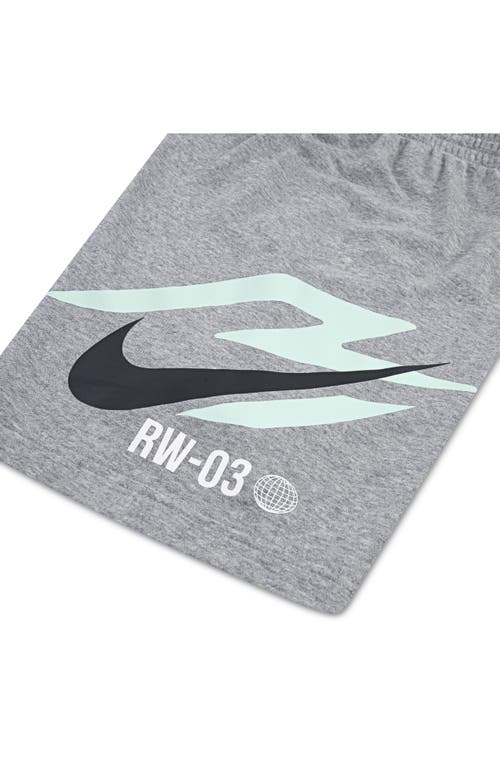 3 Brand Kids' Speed Lock Up Shorts In Dark Grey Heather