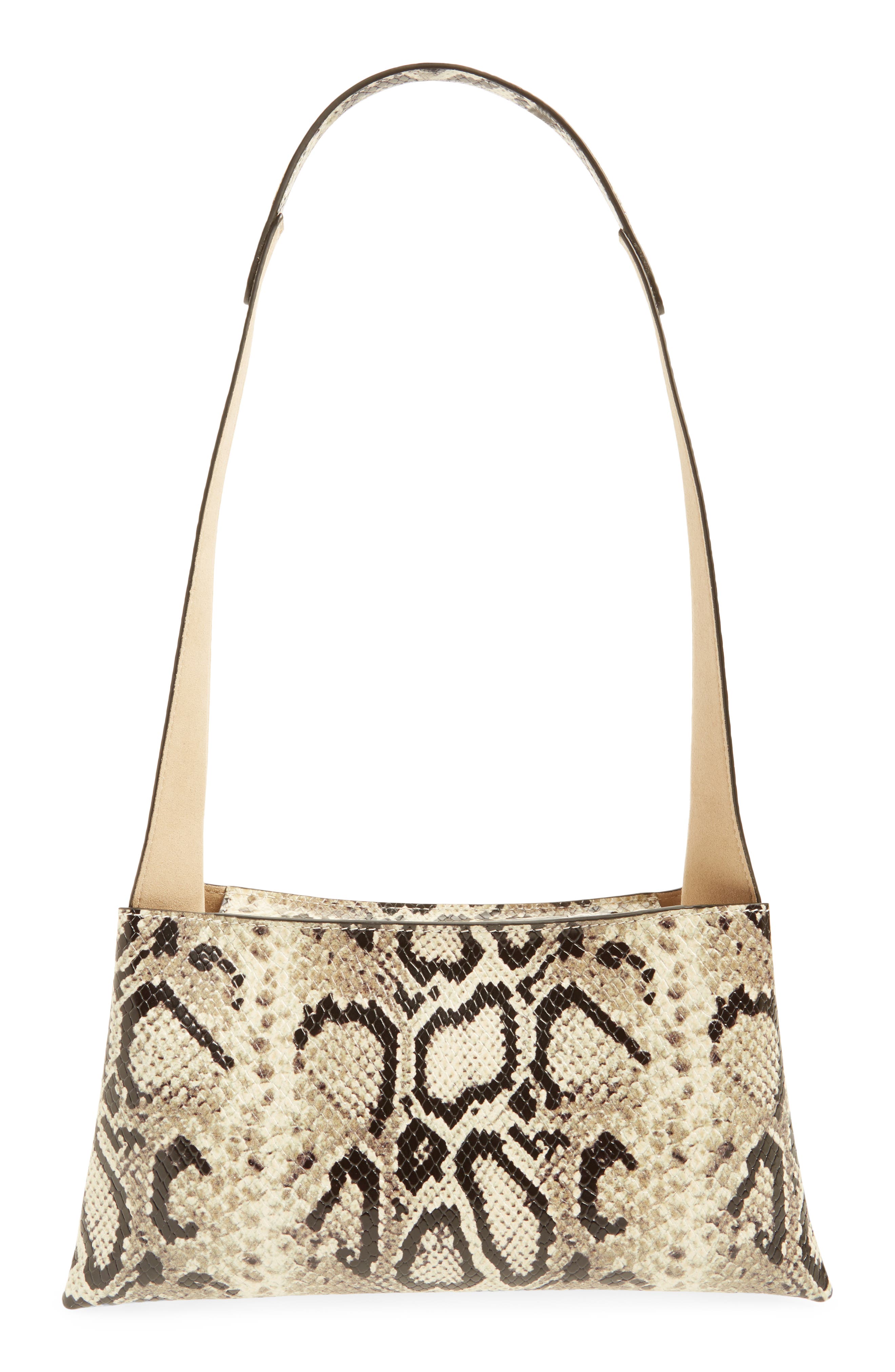 Ree Projects Small Nessa Snakeskin Embossed Leather Shoulder Bag, Alternate, color, 