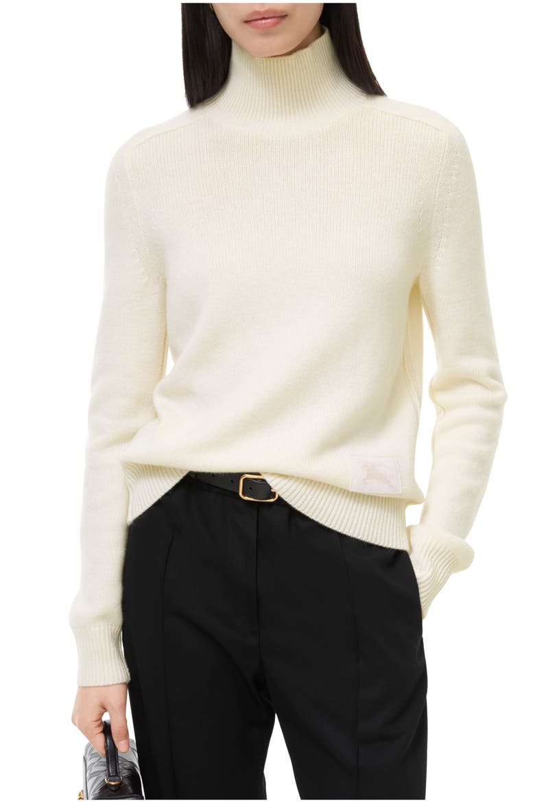 Cashmere Turtleneck sweater, Main, color, Ceramic white