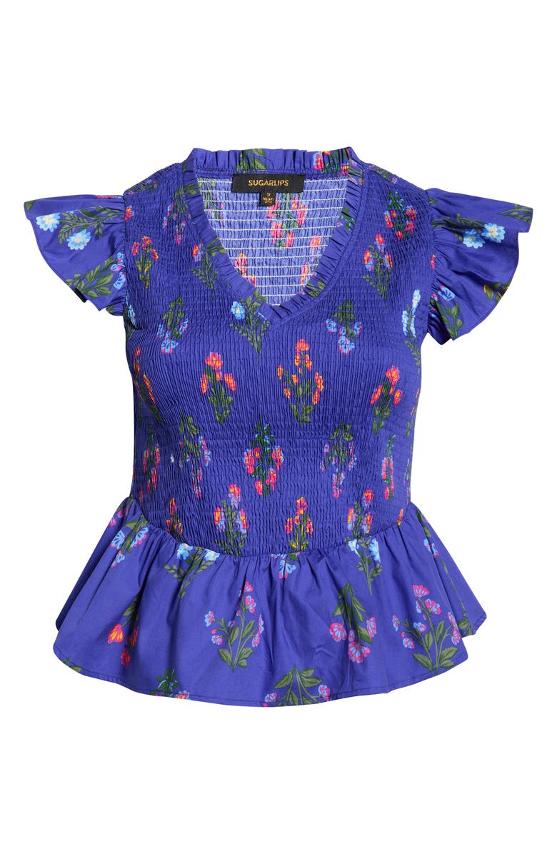 SUGARLIPS Clemen Floral Print Top, Main, color,