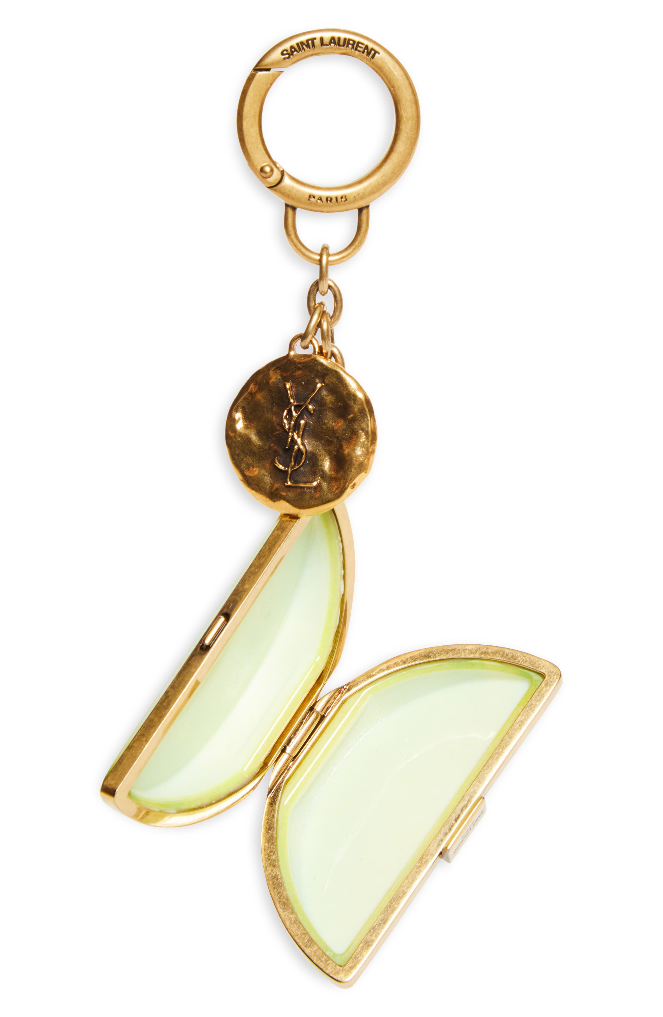 Lemon Key Ring, Alternate, color, YELLOW MULTICOLOR