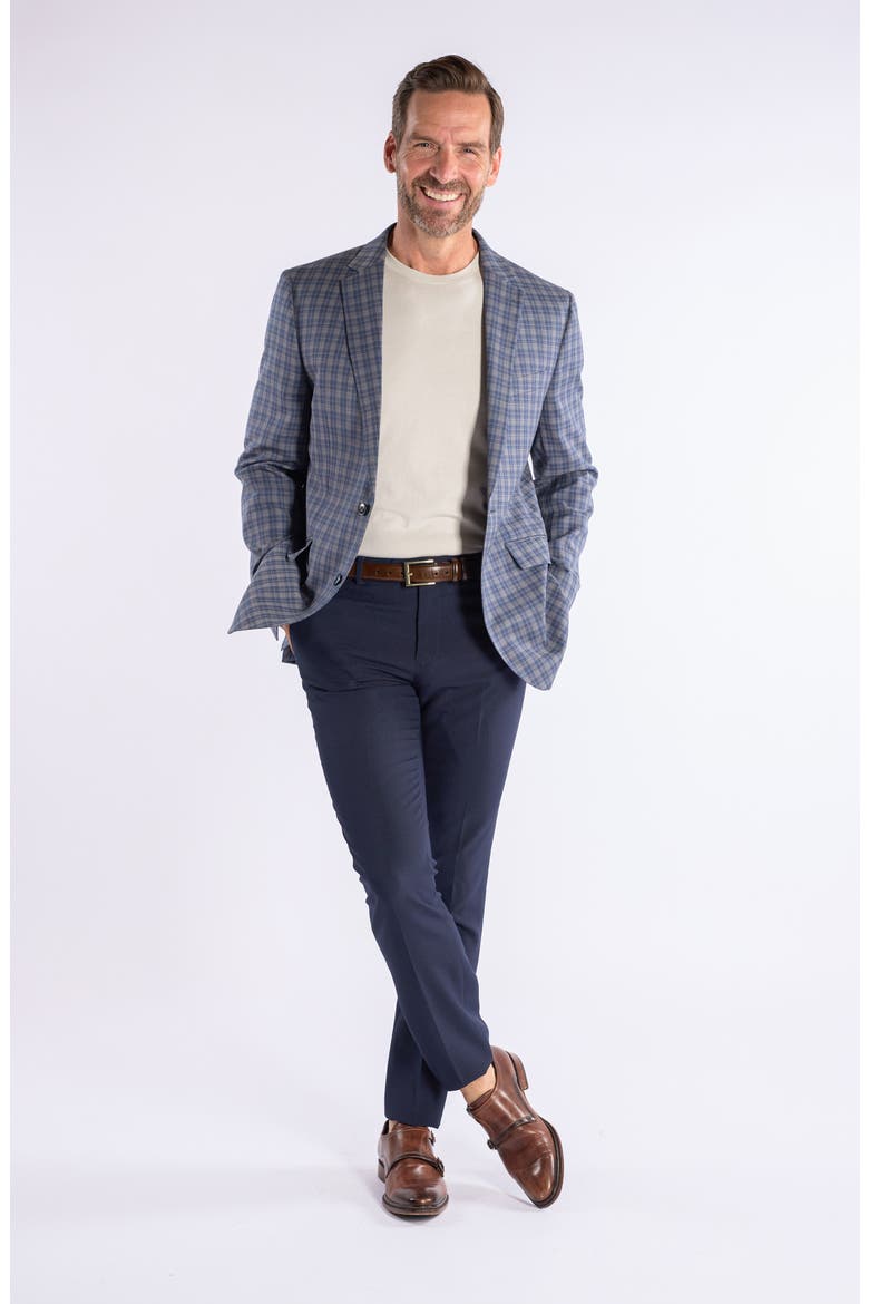 Plaid Sport Coat, Alternate, color, GREY