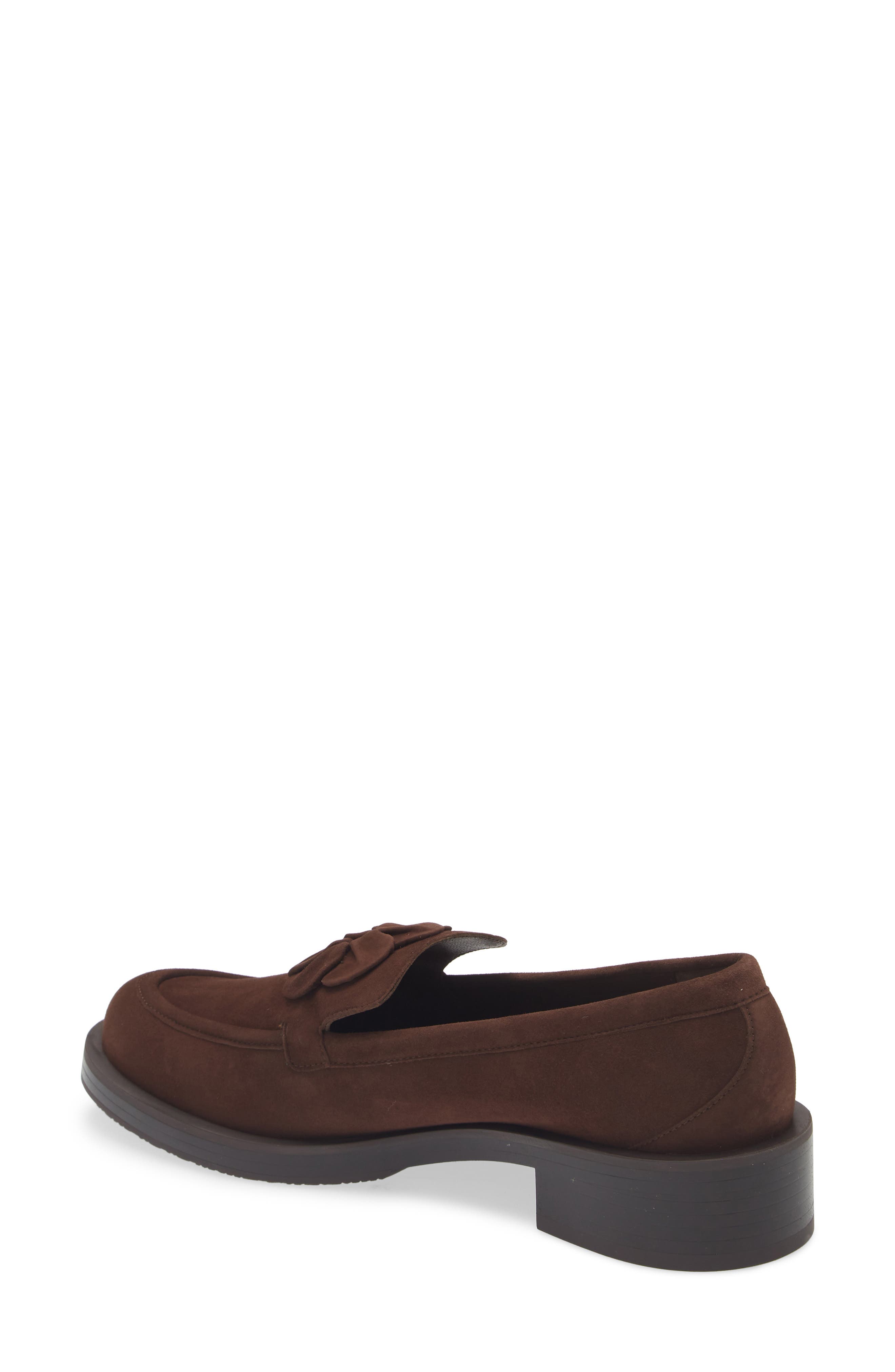 Stuart Weitzman x Sandy Liang Loafer, Alternate, color, Walnut Suede