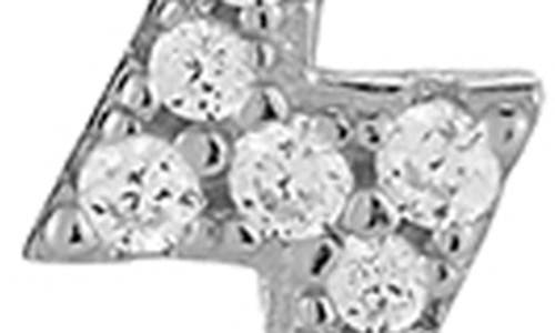 Glaze Jewelry Cubic Zirconia Bolt Chain Drop Earrings In Metallic