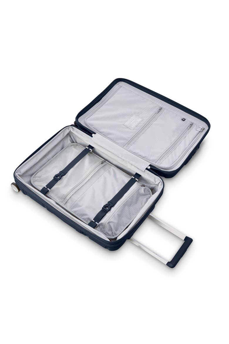 Outline Pro 21" Carry On Spinner Luggage, Alternate, color, Midnight Blue