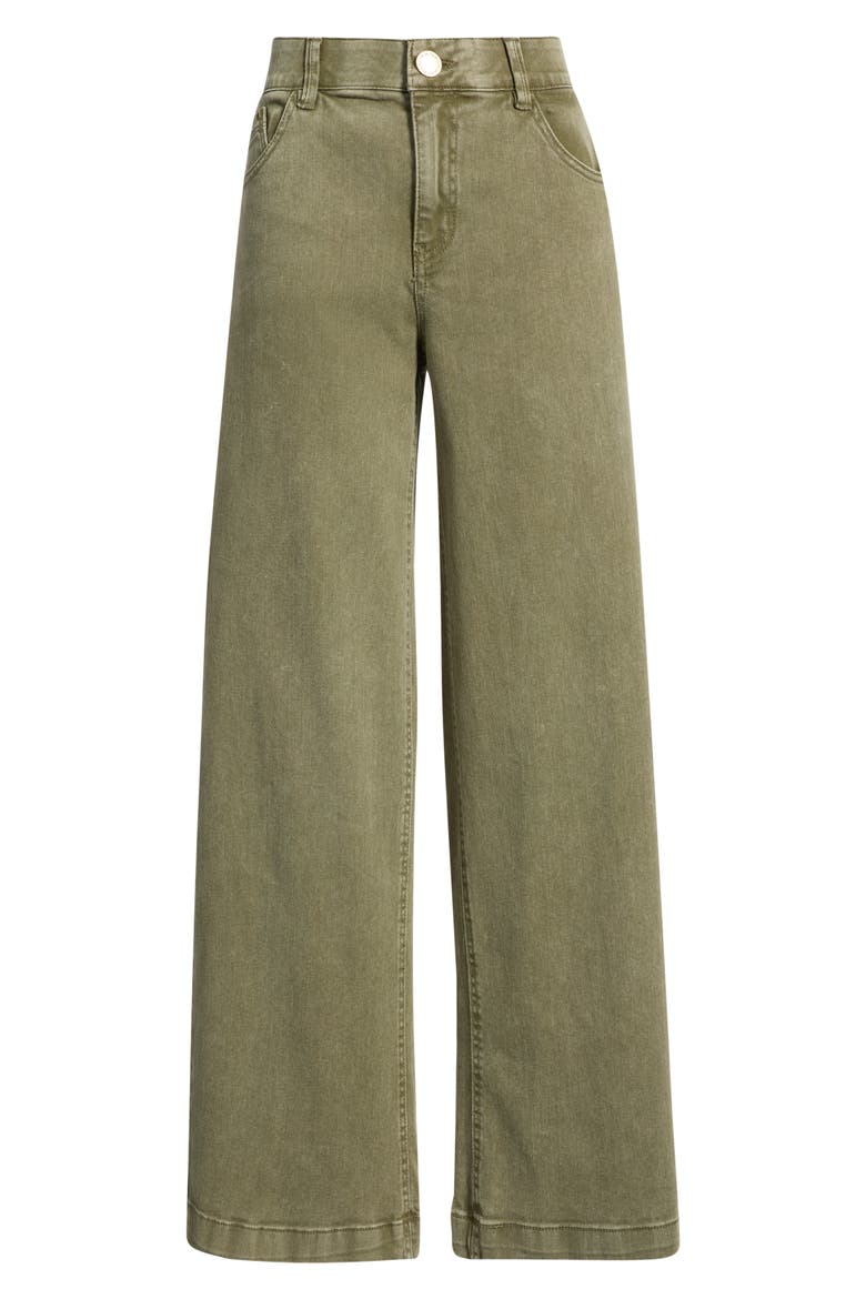 Sam High Waist Wide Leg Jeans, Alternate, color, WASHED GREEN TEA
