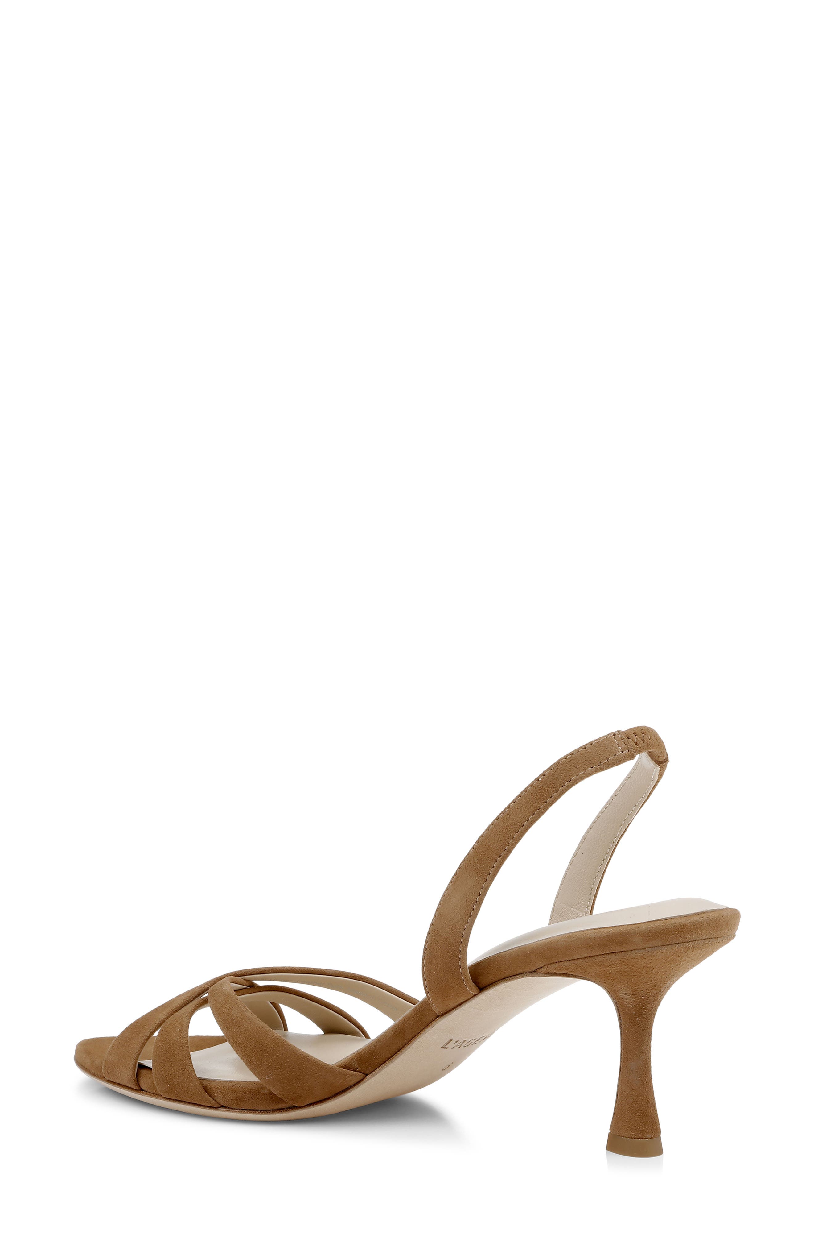 L'AGENCE Colwill Slingback Sandal, Alternate, color, Sand Suede