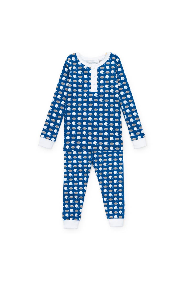 Lila and Hayes Jack Boys' Pajama Pant Set, Main, color, Firstdown Football