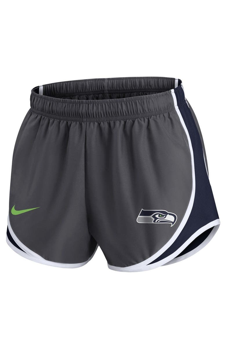 Nike Women's Nike Charcoal Seattle Seahawks Logo Performance Tempo Shorts, Alternate, color, Charcoal