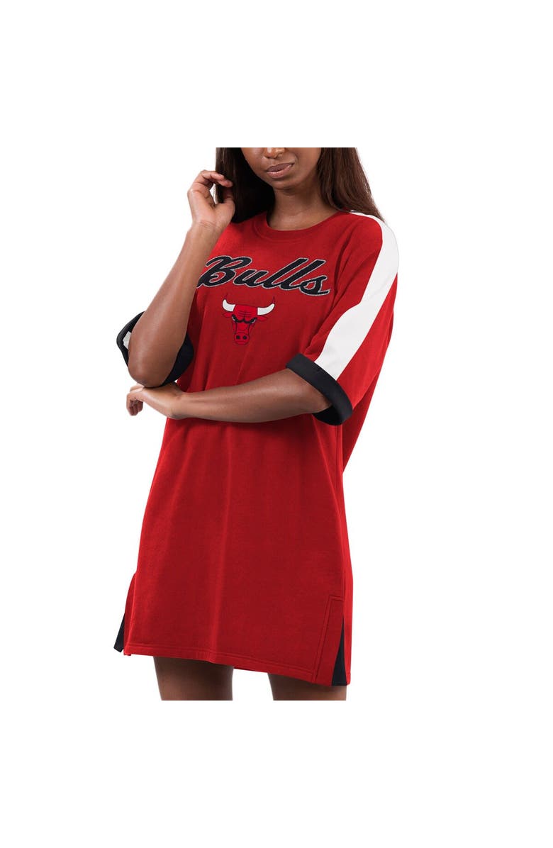 G-III 4HER BY CARL BANKS Women's G-III 4Her by Carl Banks Red Chicago Bulls Flag Sneaker Dress, Main, color, 