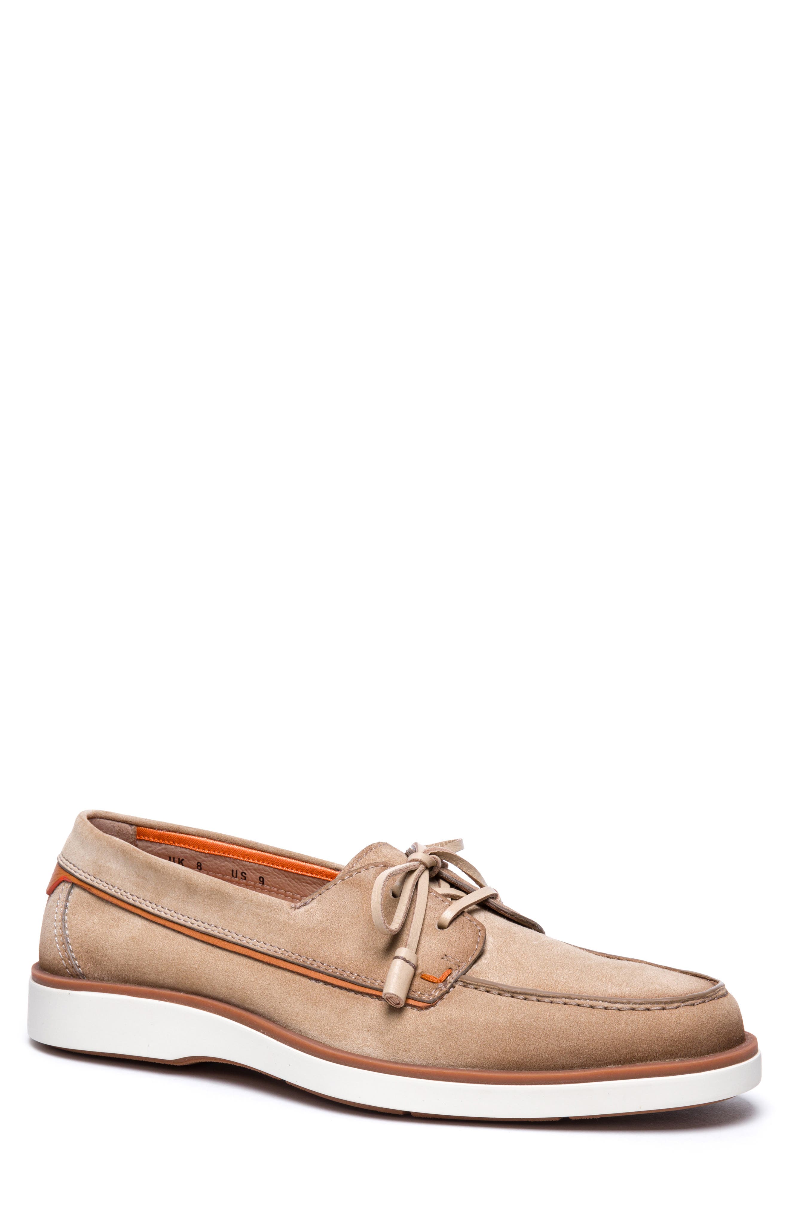 Santoni Oyster Boat Shoe, Main, color, 