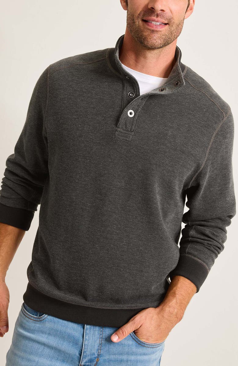 Tommy Bahama New Flip Mock Neck Pullover, Alternate, color, Ash Grey Heather