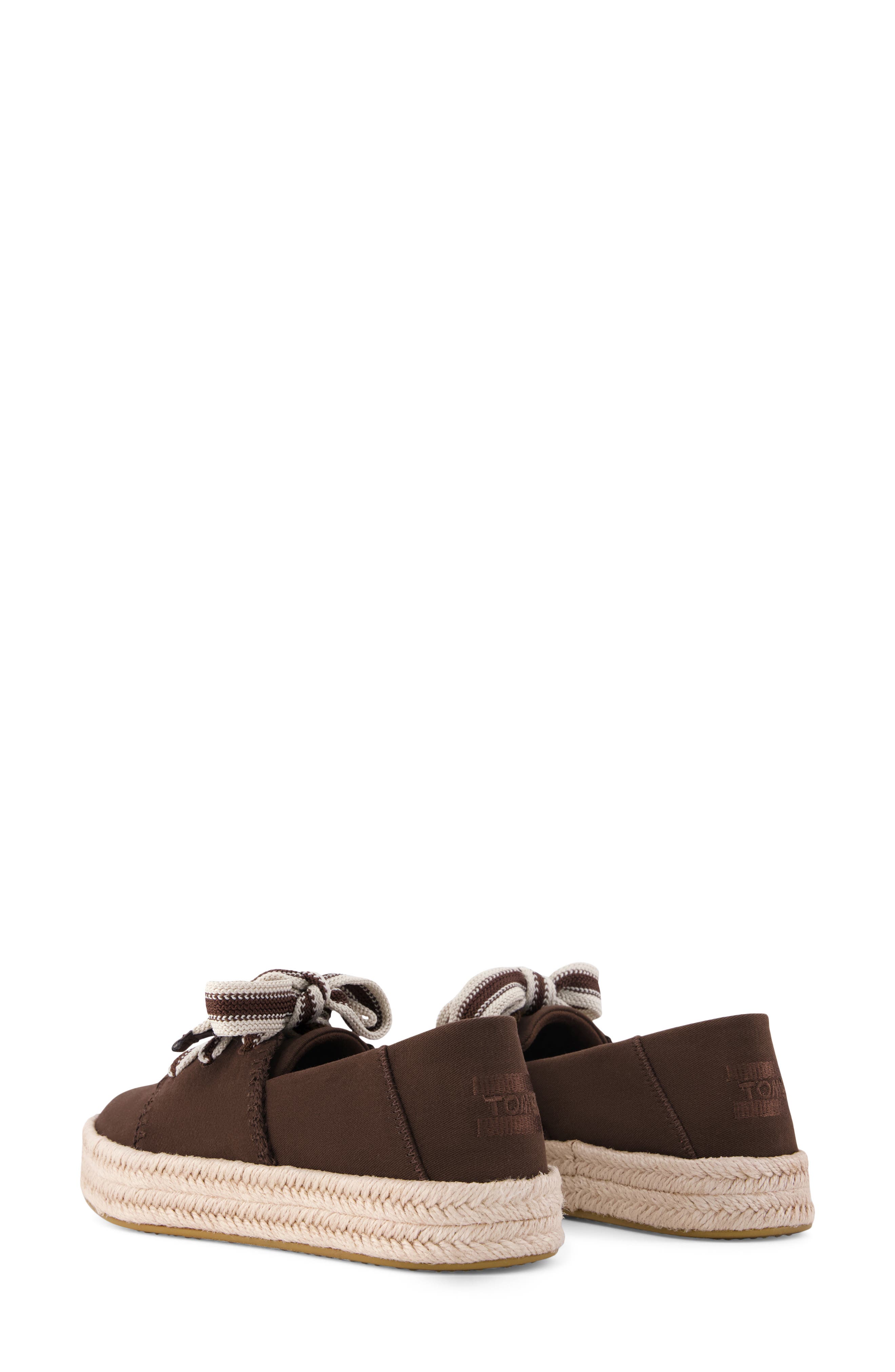 Carolina Lace-Up Espadrille, Alternate, color, DARK BROWN