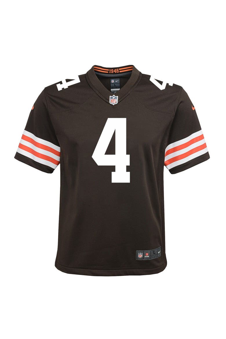 Youth Nike Deshaun Watson Brown Cleveland Browns Game Jersey, Alternate, color, Brown