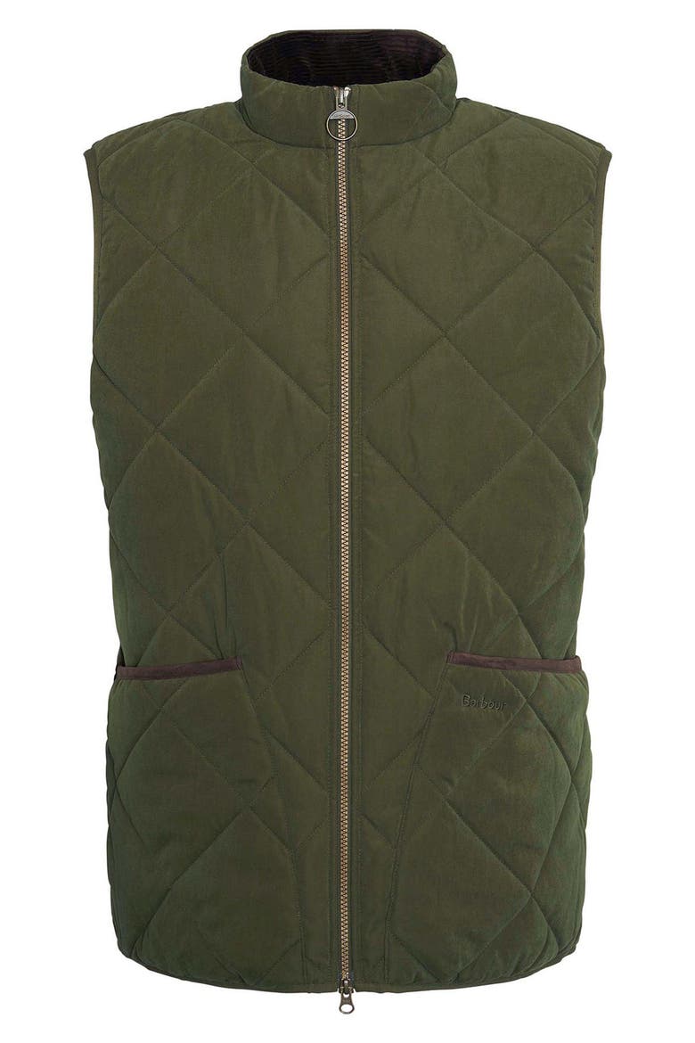 Country Liddesdale Quilted Vest, Alternate, color, OLIVE GREEN