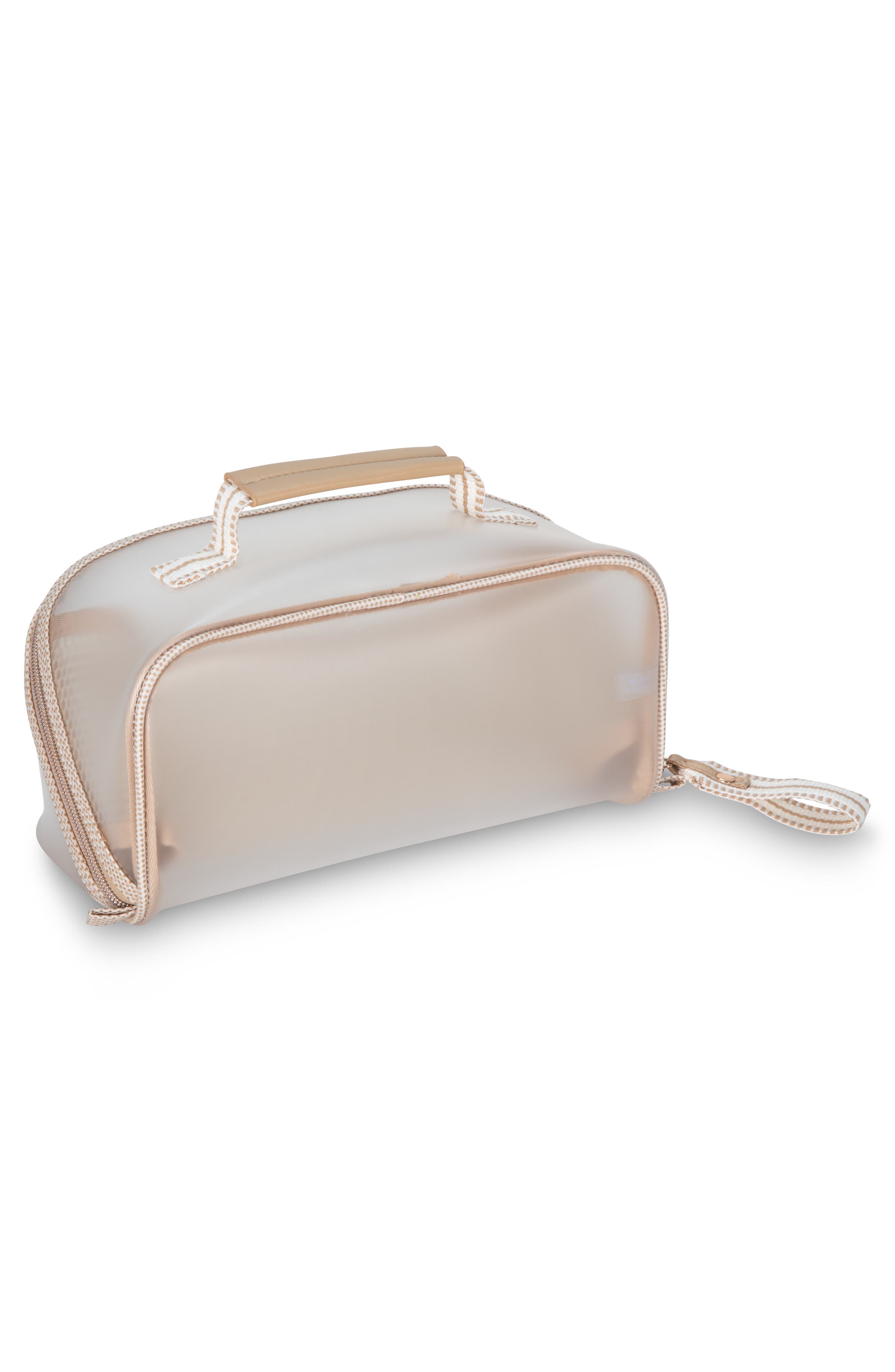 Miami Tropea Large Zip Makeup Case, Alternate, color, WHITE