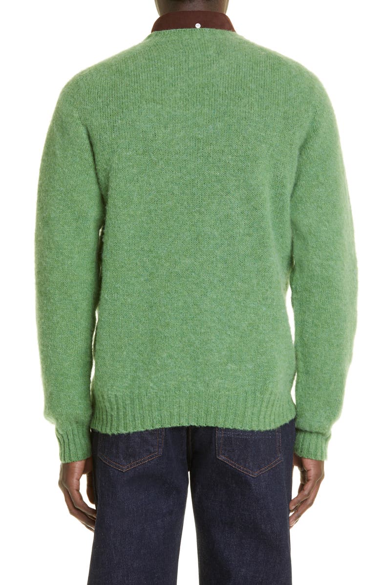 Drake's Brushed Lambswool Crewneck Sweater, Alternate, color,