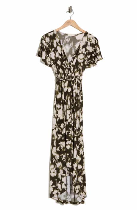 WEST K Flutter Sleeve High-Low Dress
