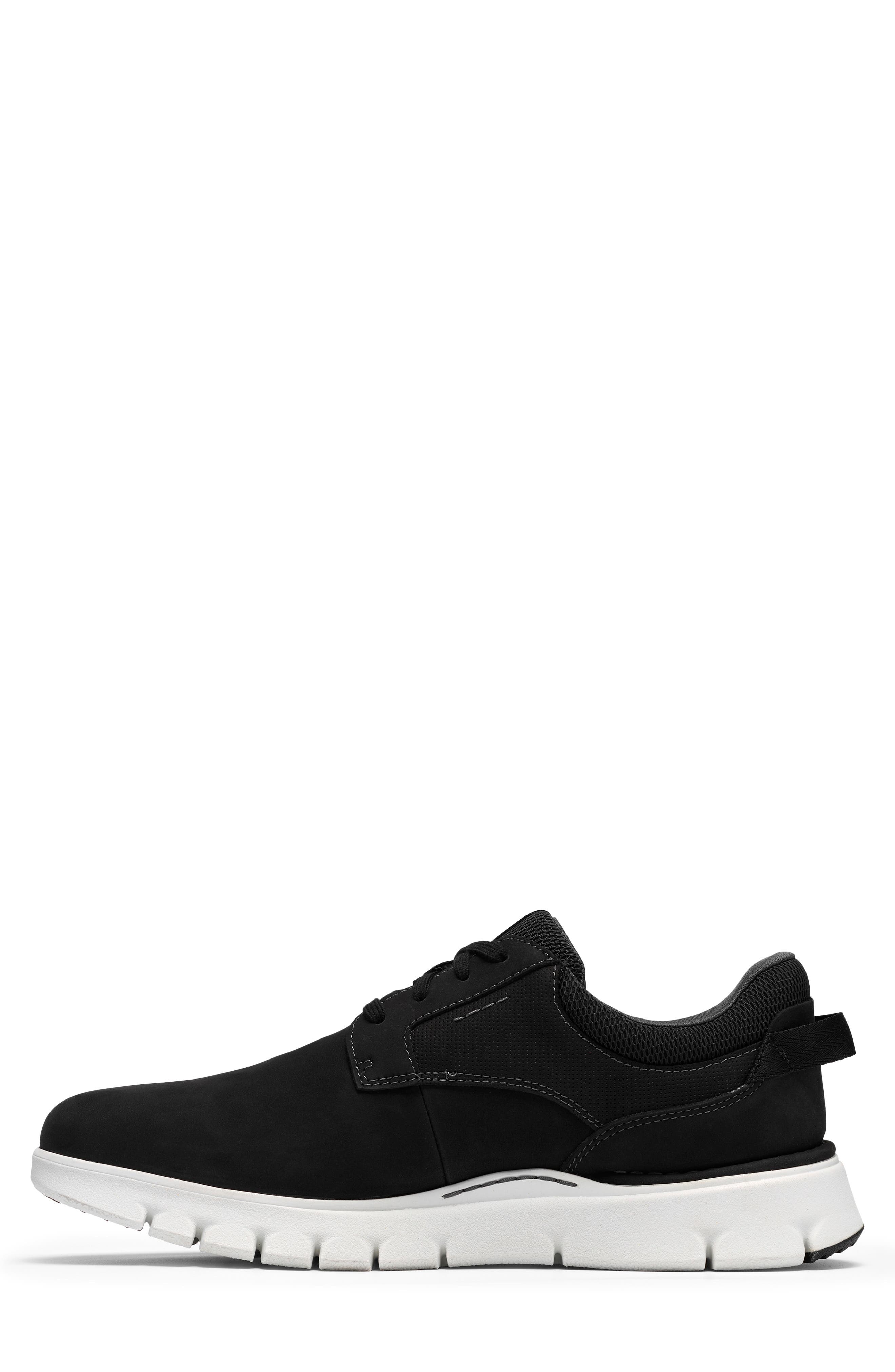 Step 365 Plain Toe Leather Sneaker, Alternate, color, BLACK NUBUCK