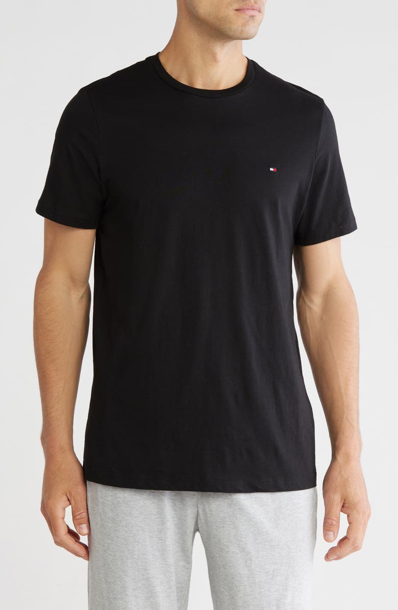 Tommy Hilfiger Crew Neck Lounge T-Shirt, Main, color, Black
