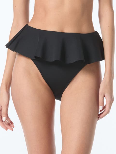 Scuba Knit Skirted Swim Bottom