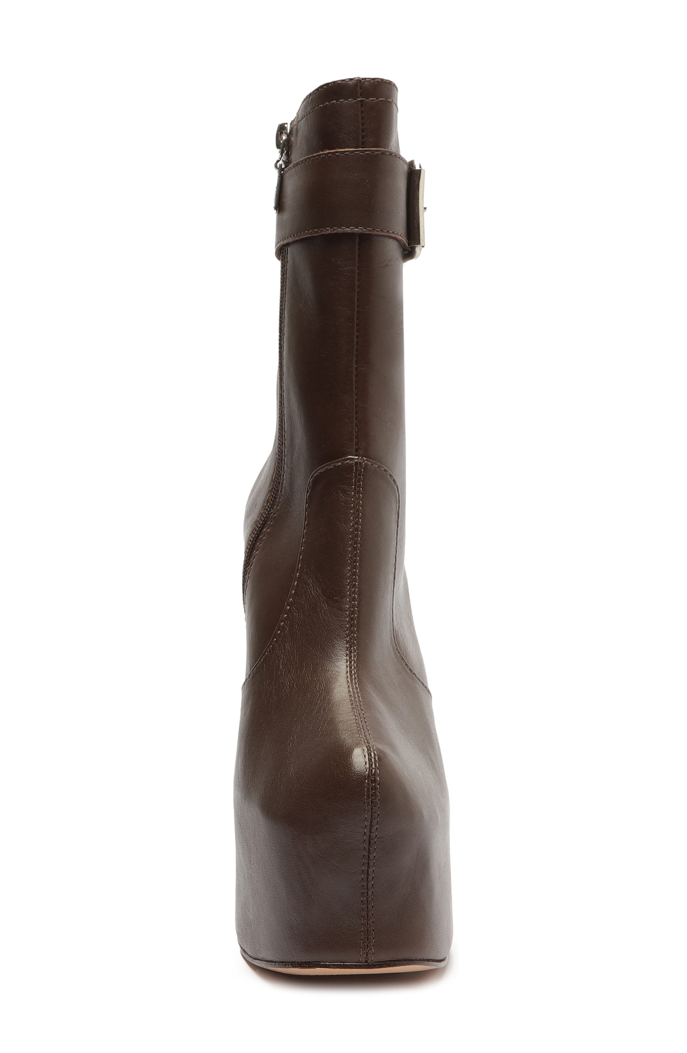 Aberdeen Buckle Platform Boot, Alternate, color, NEW BISON