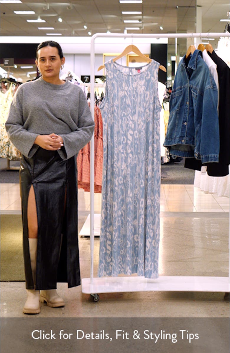 Print Sleeveless Maxi Dress, sales video thumbnail