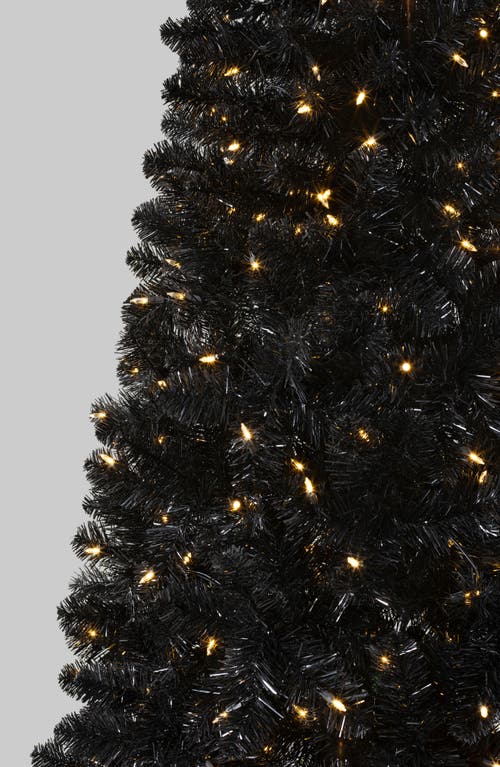 Treetopia Essentials Classic Needle Black Artificial Christmas Tree In Black