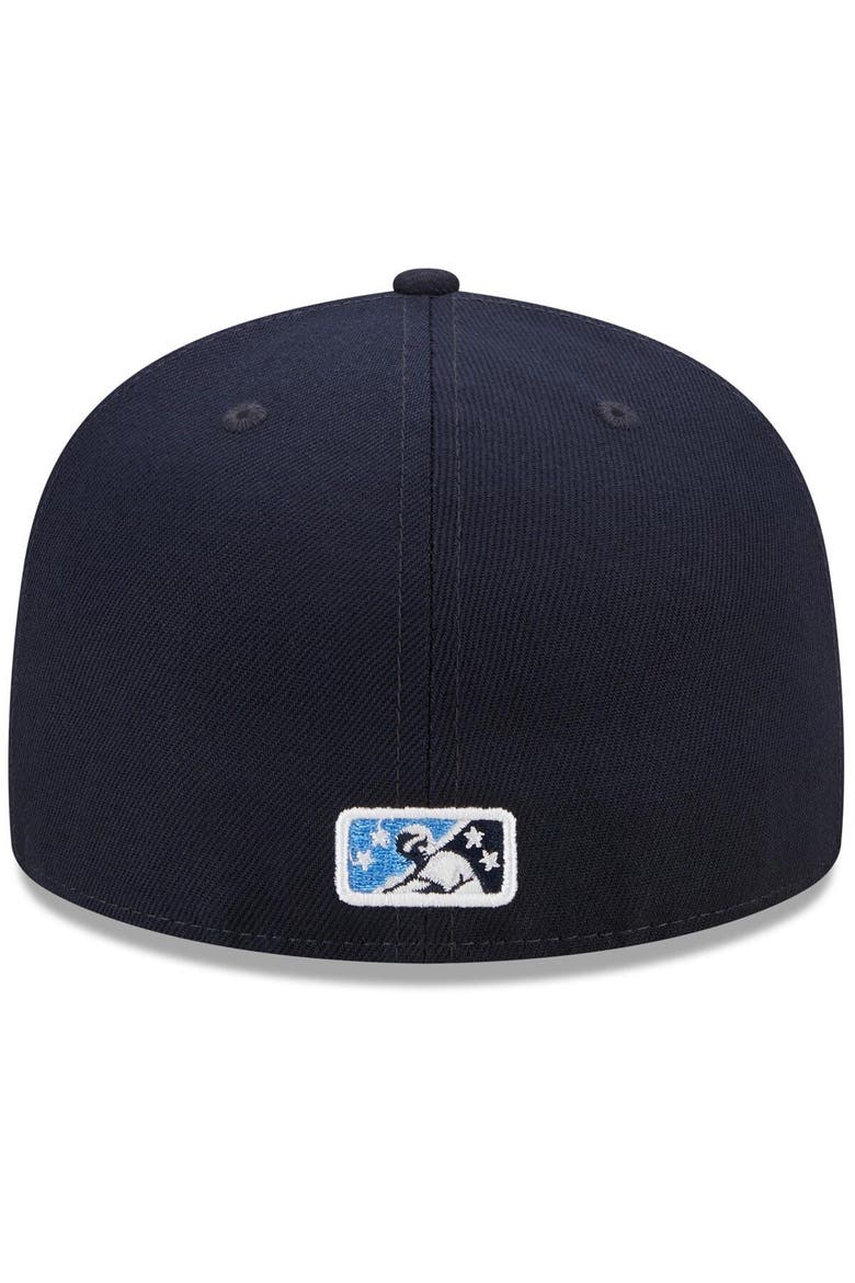 Men's New Era Navy Midland Rockhounds Marvel x Minor League 59FIFTY Fitted Hat, Alternate, color, Navy